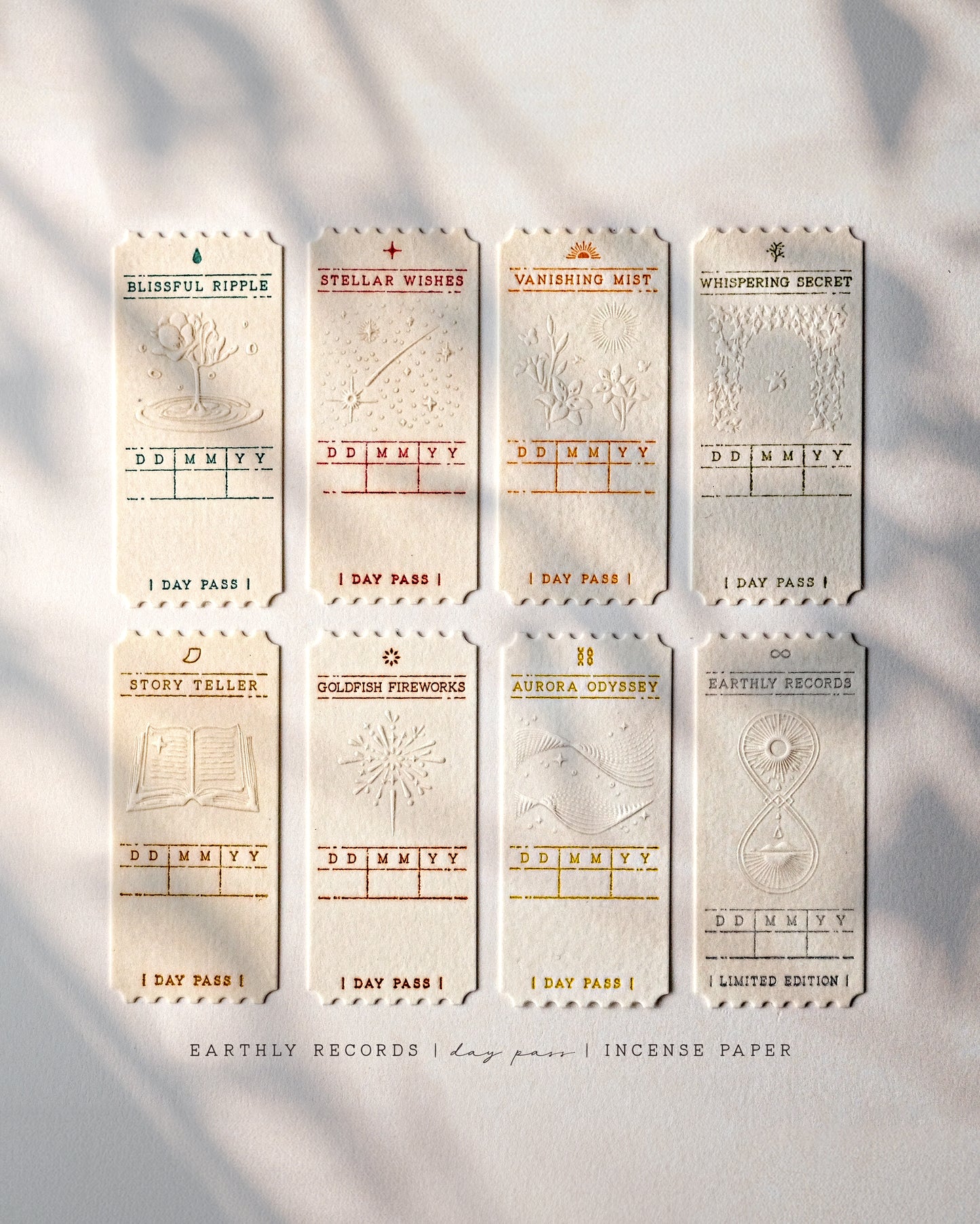 Singapore Limit Edition Fragrance Set Day Pass Incense Paper - Earthly Records
