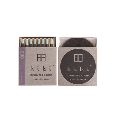 002 Lavender - 10 minutes aroma incense match - hibi