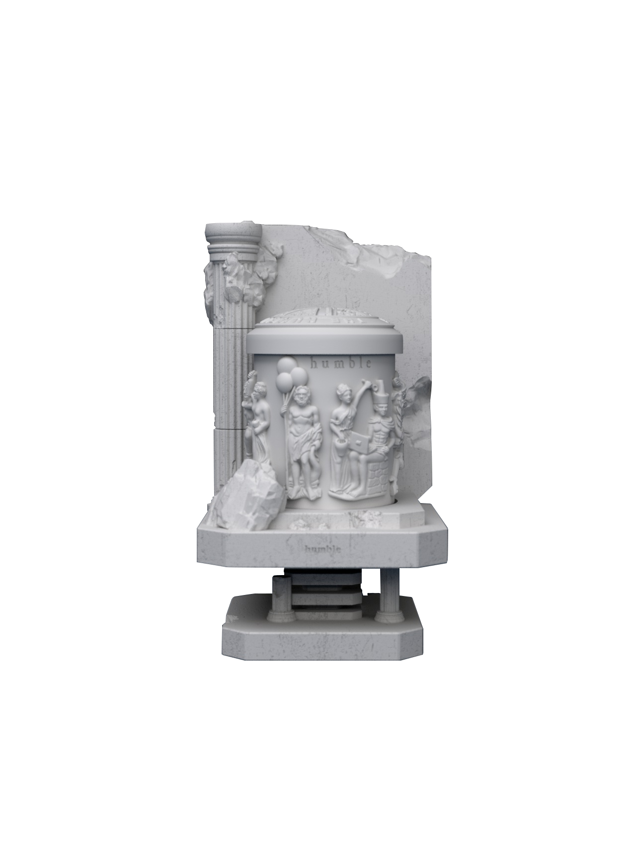 Sunrise Candle Holder Set - Parthenon Temple Candle - humble