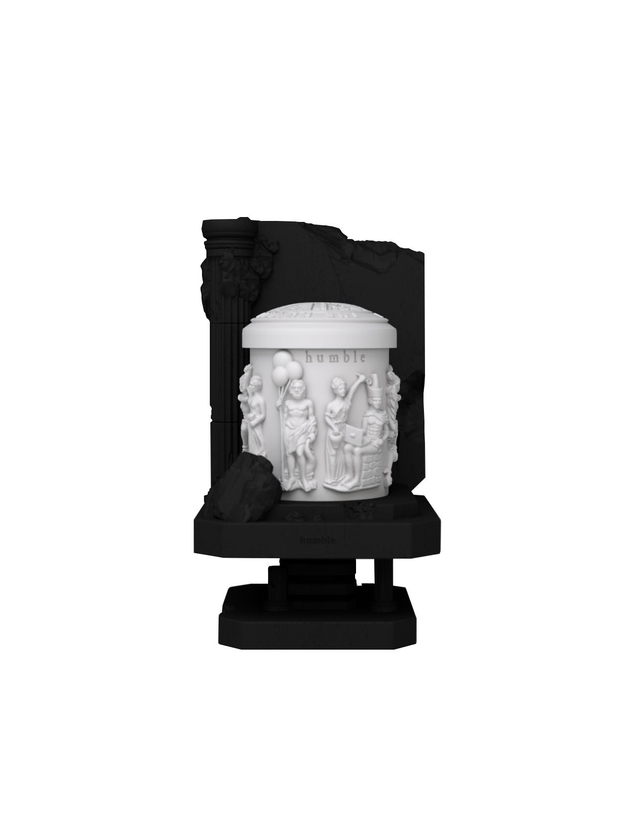 Sunrise Candle Holder Set - Parthenon Temple Candle - humble