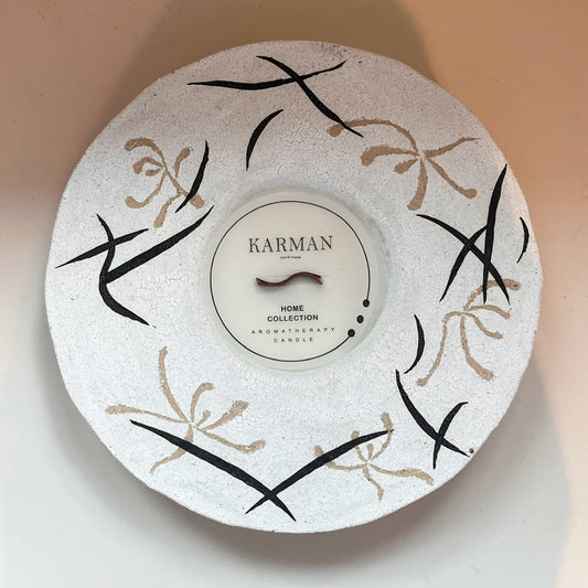 Artisan Handmade Ceramic Candle Plate - KARMAN