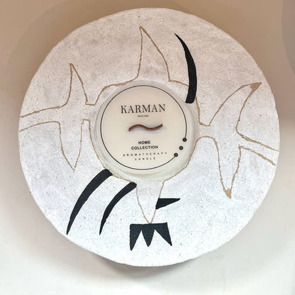 Artisan Handmade Ceramic Candle Plate - KARMAN