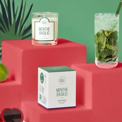 Menthe Basilic Scented Candle - La Belle Mèche