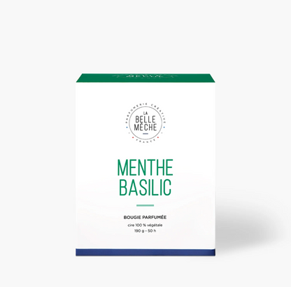 Menthe Basilic Scented Candle - La Belle Mèche