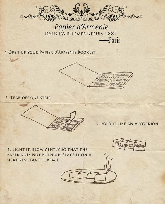 Traditional Burning Papers - Papier d'Armenie